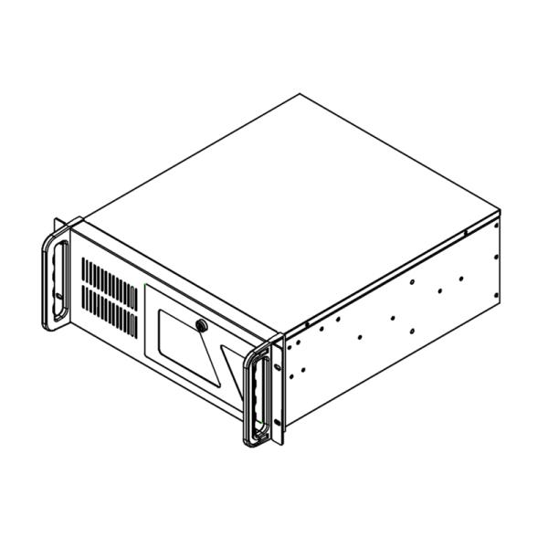 DATACOM 19" Case IPC 4U/ 485mm Černý bez PSU 