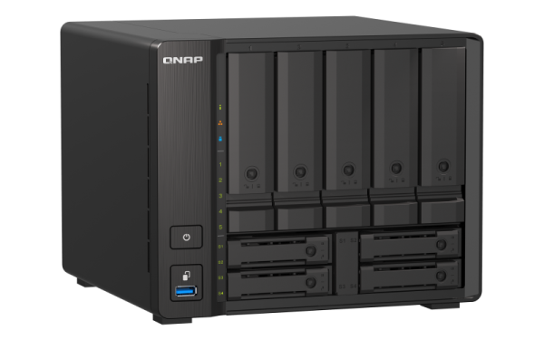 QNAP TS-h973AX-8G (Ryzen 2, 2GHz, ZFS, 8GB RAM, 5x 3, 5" + 4x 2, 5" SATA/ 2x U.2, 2x 2, 5GbE, 1x 10GbE) 