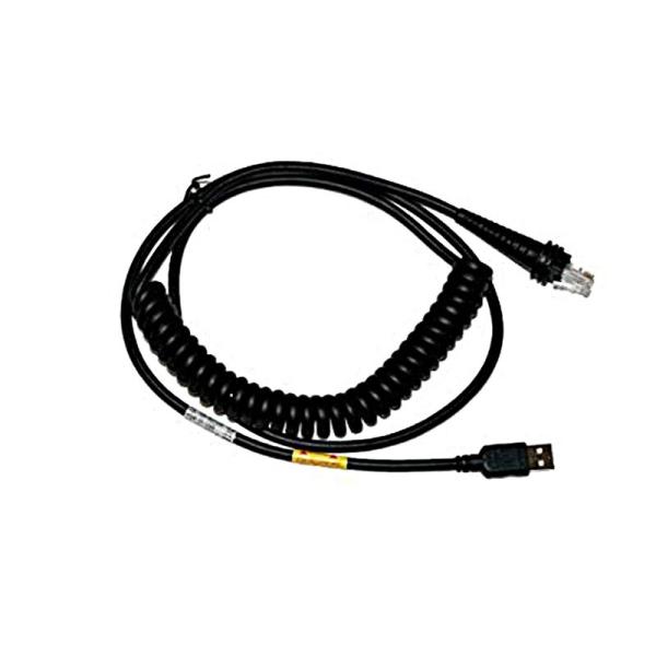 USB kábel, 12V locking, 5m, krútený, 5V hosť powe