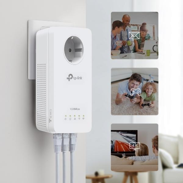 TP-Link TL-WPA8631P KIT AV1300 Gb priechodný AC1200 Powerline WiFi kit (2ks) 