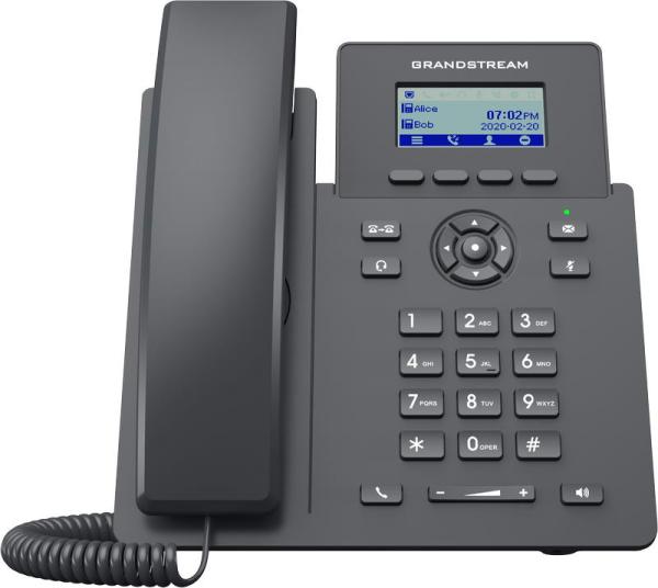 Grandstream GRP2601P SIP telefón, 2, 21" LCD displej, 2 SIP účty, 100Mbit port, PoE 