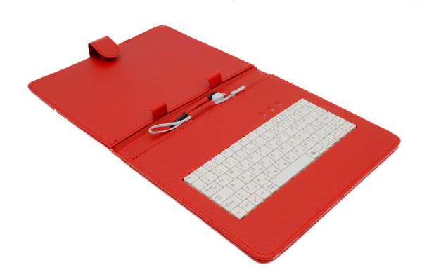 AIREN AiTab Leather Case 3 with USB Keyboard 9, 7" RED (CZ/ SK/ DE/ UK/ US.. layout)