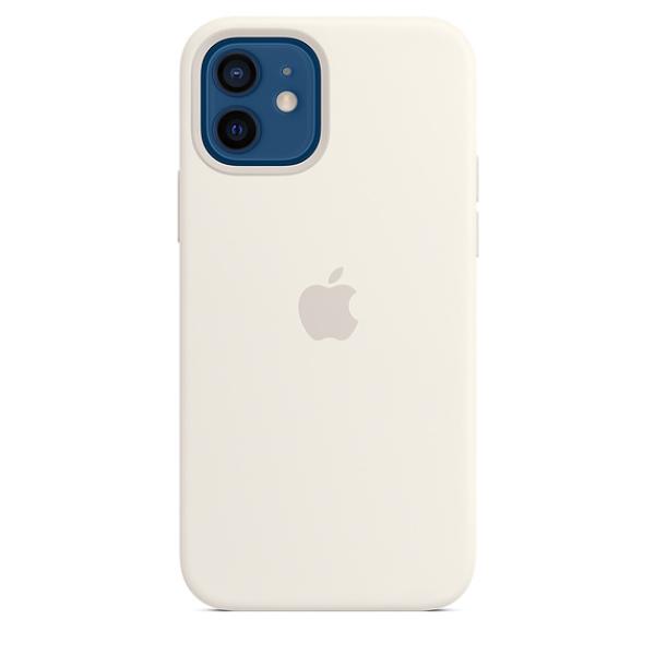 iPhone 12/ 12 Pre Silicone Case w MagSafe White/ SK