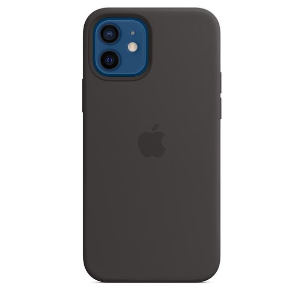 iPhone 12/ 12 Pre Silicone Case w MagSafe Black/ SK
