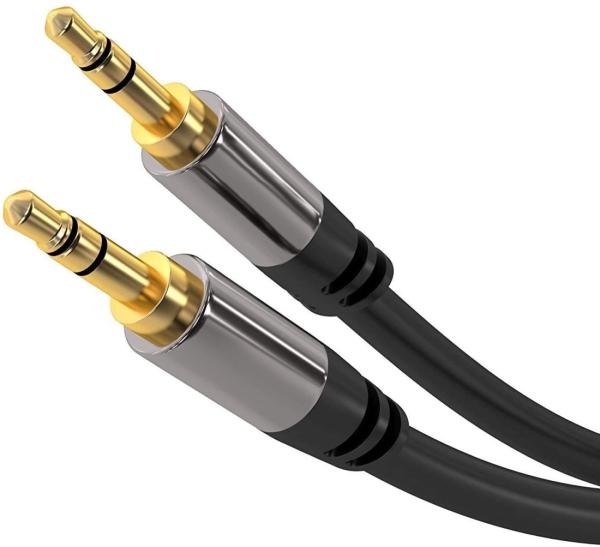 PremiumCord HQ tienený kábel stereo Jack 3.5mm - Jack 3.5mm M/ M 5m