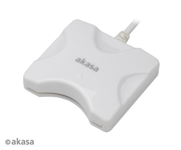 AKASA externá čítačka Smart kariet - biela