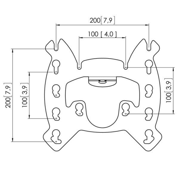 Vogel´s LCD adaptér VESA 200x200 PFI 3045 - čierny 