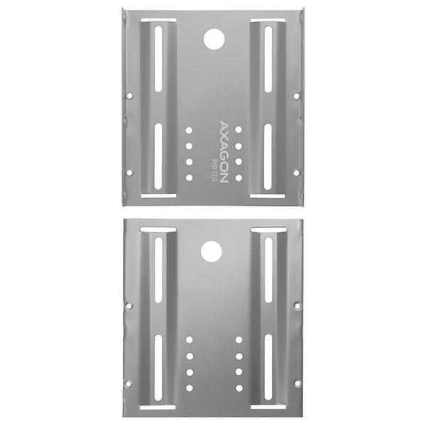 AXAGON RHD-125S, kovový rámček pre 1x 2.5" HDD/ SSD do 3.5" pozície, šedý 