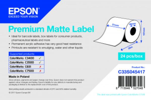 Premium Matte Label Cont.R, 51mm x 35m