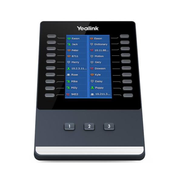 Yealink EXP43, exp. modul s farebným LCD, 60 hr., k tel. T43U/ T46U/ T48U