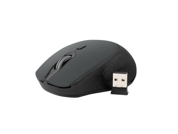Natec optická myš OSPREY/ 1600 DPI/ Cestovní/ Optická/ Bezdrátová USB/ Černá 