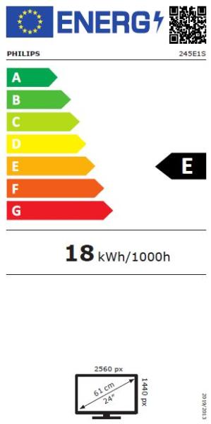 24" LED Philips 245E1S - QHD, IPS, DP, HDMI 