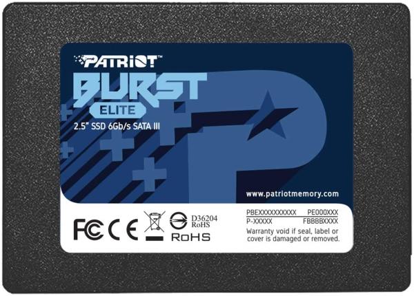 PATRIOT Burst Elite/ 480GB/ SSD/ 2.5"/ SATA/ 3R