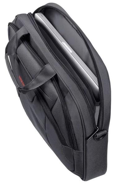 American Tourister AT WORK LAPTOP BAG 15.6" Black/ Orange 