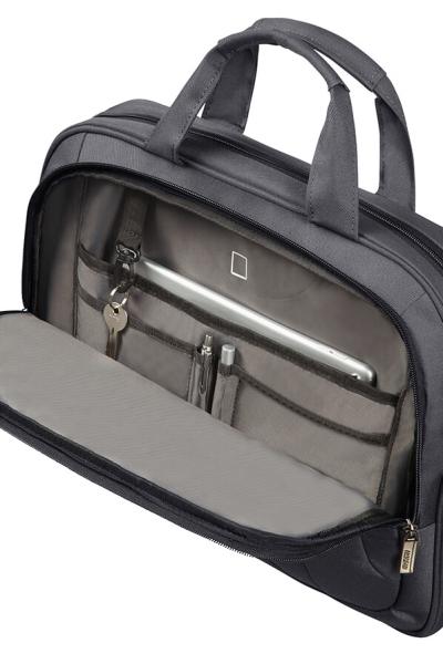 American Tourister AT WORK LAPTOP BAG 15.6" Black/ Orange 