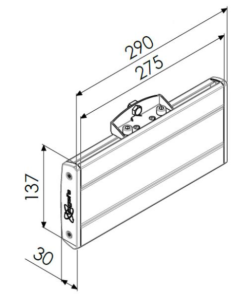 Vogel´s vodor. úchyt Connect-it PFB 3402 B, 290 mm, černý 