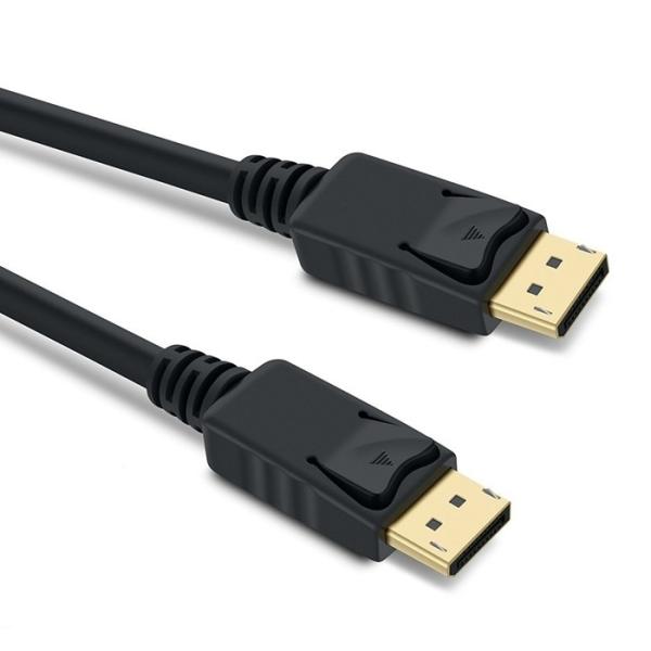 PremiumCord DisplayPort 1.4 přípojný kabel M/ M, zlacené konektory, 1m