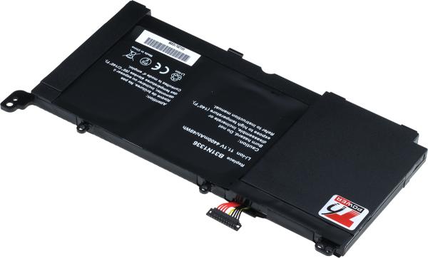 Batéria T6 Power pre Asus VivoBook S551L, R551L, K551L, V551L séria, 4400mAh, 49Wh, 3cell, Li-pol 