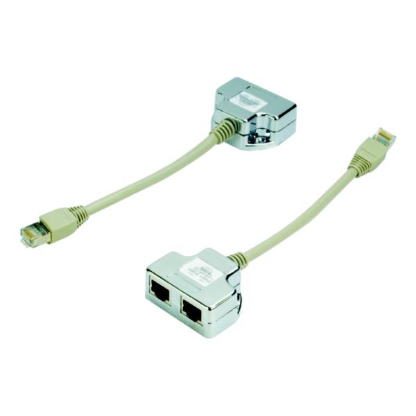 DATACOM "Y" adaptér STP CAT5E PC/ PC+TEL