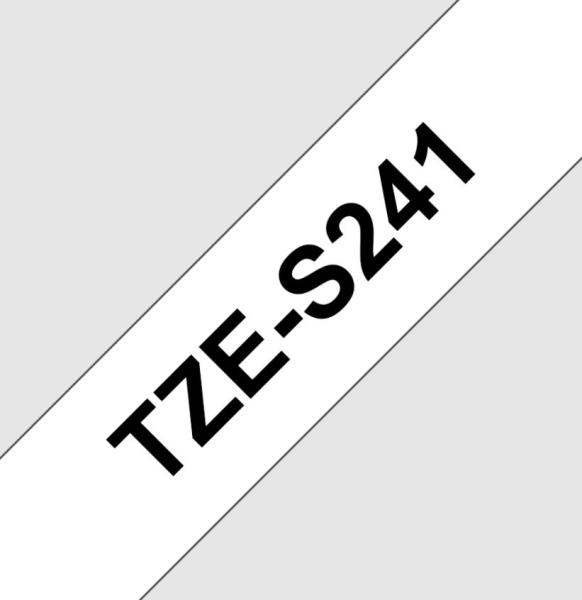 TZE-S241,  bílá/ černá, 18mm