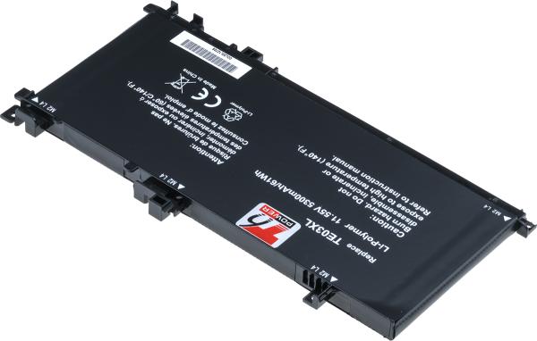 Batéria T6 Power pre HP Pavilion 15-bc000, 15-bc200, Omen 15-ax000, 5300mAh, 61Wh, 3cell, Li-pol 