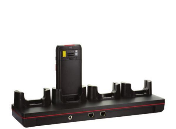 CT40 booted charger 4 bay charger.Kit includes 4 bay charger, power supply, EU power cord. 