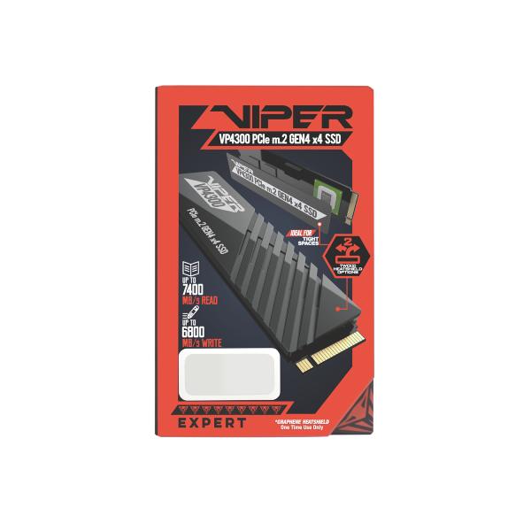 PATRIOT VP4300/ 2TB/ SSD/ M.2 NVMe/ Heatsink/ 5R 