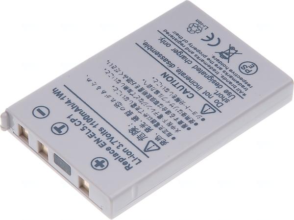 Batéria T6 Power Nikon EN-EL5, CP1, 1000mAh, 3, 7Wh, sivá
