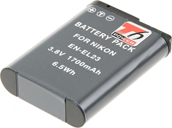 Batéria T6 Power pre Nikon EN-EL23, 1700mAh, 6, 5Wh 