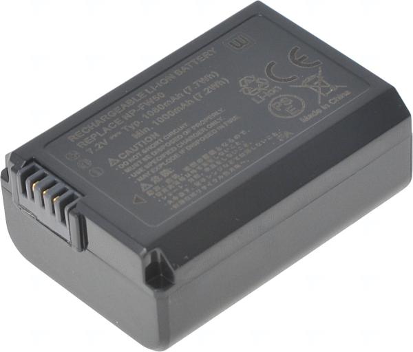 Batéria T6 power Sony NP-FW50, 1080mAh, čierna