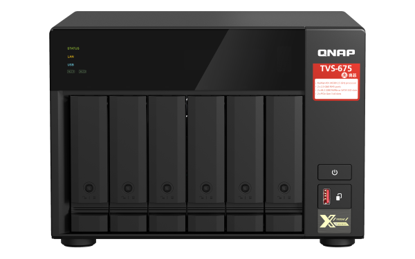 QNAP TVS-675-8G (8core 2, 5GHz / 8GB RAM / 6xSATA / 2xM.2 NVMe slot / 2xPCIe / 2x2, 5GbE / 1x HDMI 4K)