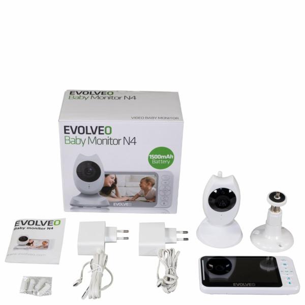 EVOLVEO Baby Monitor N4, detská videoopatrovateľka 