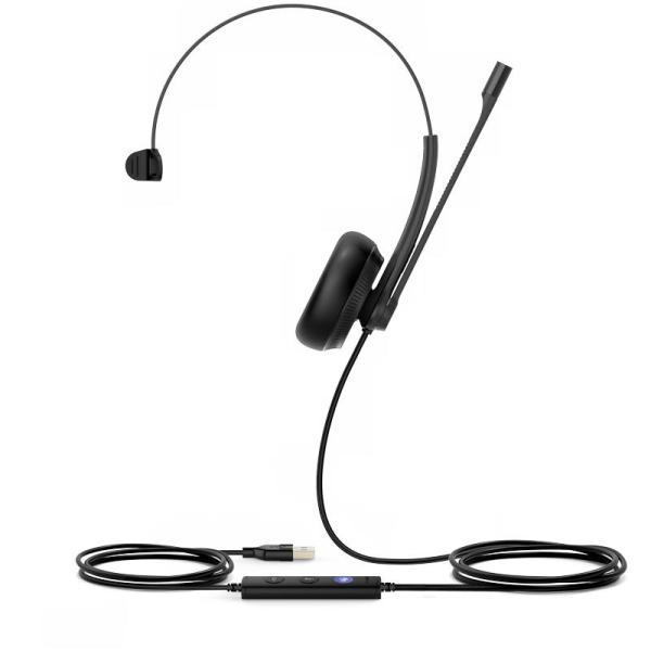 Yealink UH34 Mono náhlavná súprava na jedno ucho s USB konektorom pre Teams 