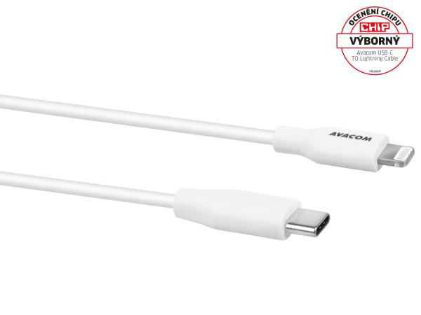 AVACOM MFIC-120W kábel USB-C - Lightning, MFi certifikácia, 120cm, biela