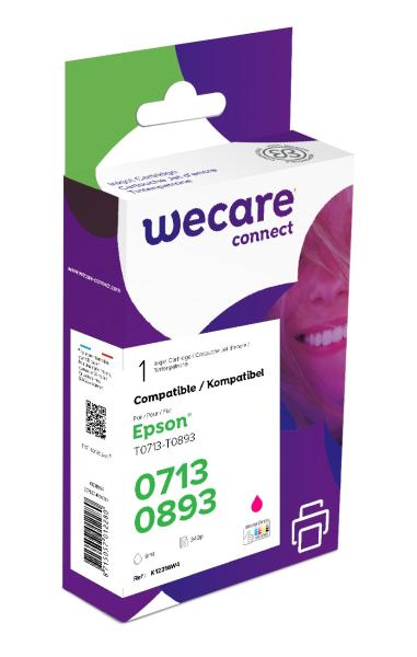 WECARE ARMOR ink kompatibilní s EPSON C13T07134012, červená/ magenta