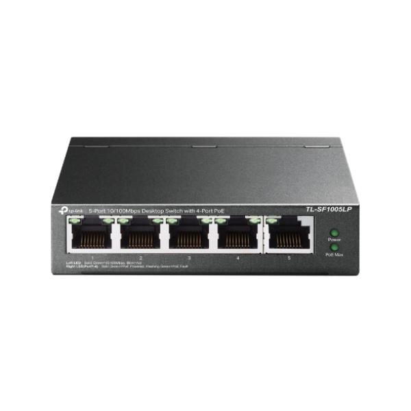 TP-Link TL-SF1005LP 5x10/ 100 (4xPOE) 41W Desktop Steel CCTV Switch