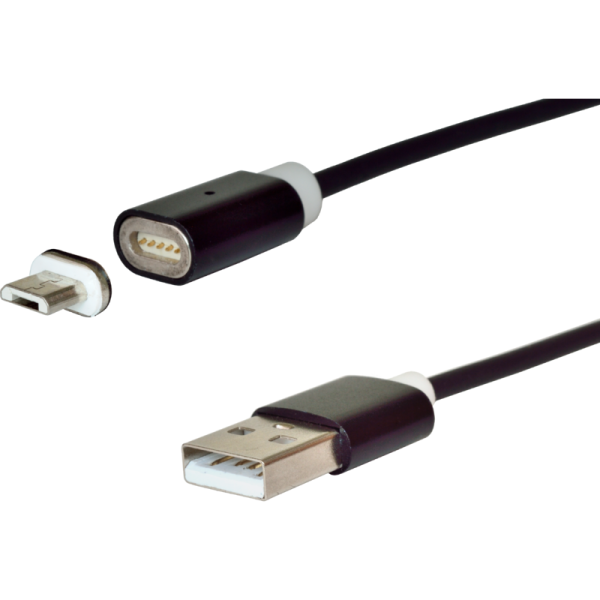 Dátový kábel micro USB, magnetický, nabíjací, 1.8 m