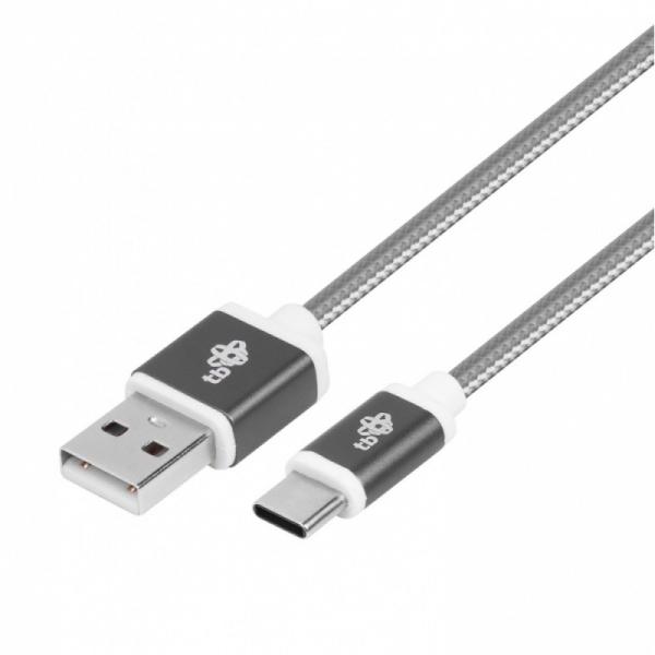 TB Cable USB - USB C 1.5 m šedá tape