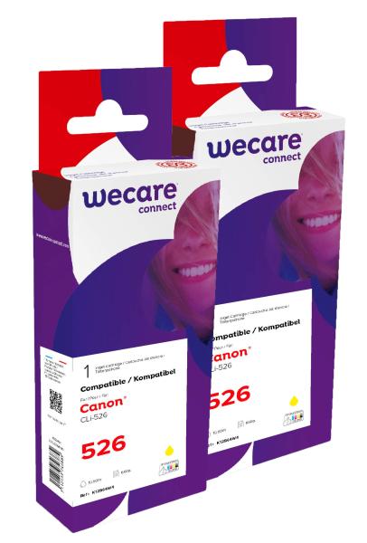 WECARE ARMOR sada ink kompatibilná s CANON CLI526Y 2x10, 5 ml, žltá, CLI-526 Y