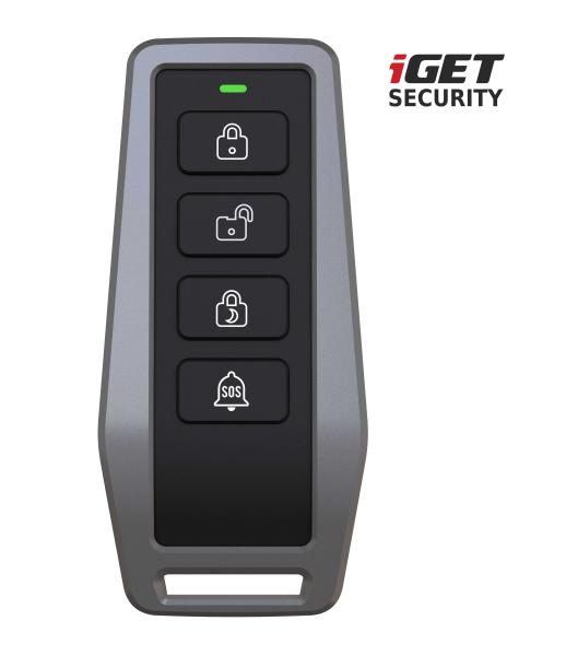 iGET SECURITY EP5 - diaľkové ovládanie (kľúčenka) pre alarm M5, výdrž batérie až 5 rokov
