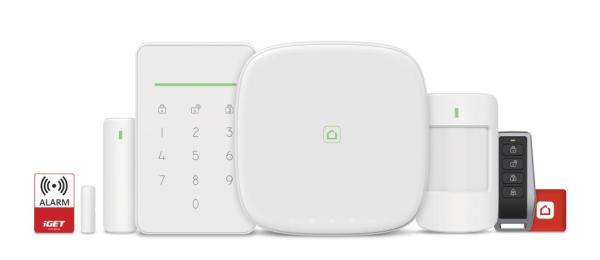 iGET SECURITY M5-4G Premium - Inteligentní 4G/ WiFi/ LAN alarm, ovládání kamer a zásuvek, Android, iOS 