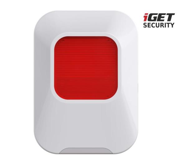 iGET SECURITY EP24 - vnútorná siréna napájaná batériou + USB portom, pre alarm M5