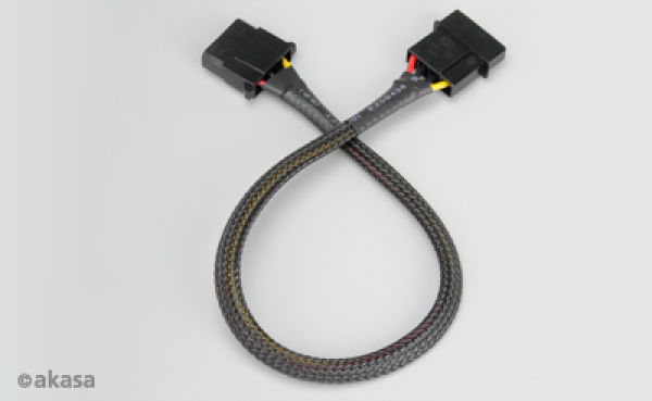 AKASA - 4-pin molex - 30 cm predlžovací kábel