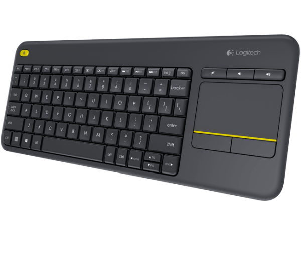 Logitech K400 plus/ Bezdrátová USB/ CZ-SK layout/ Černá