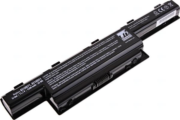 Batéria T6 Power pre Acer Aspire 4741, 5551, 5741, 5751, TravelMate 4750, 5740, 5200mAh, 58Wh, 6cell