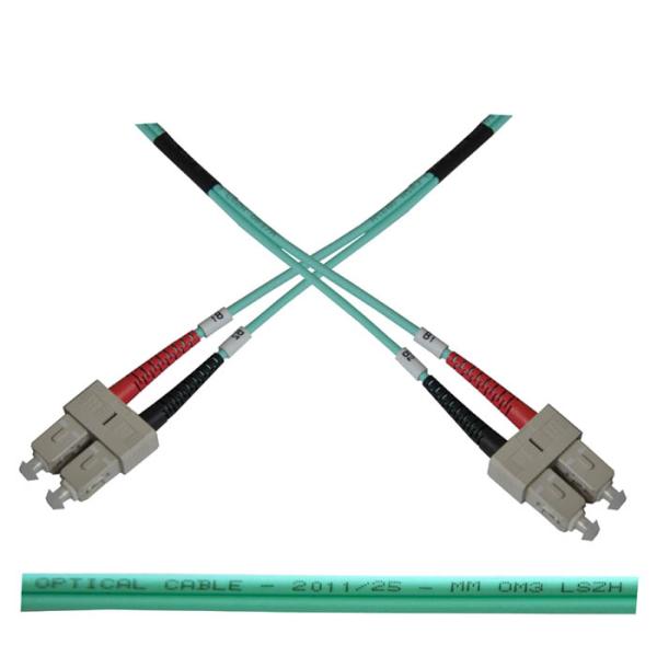 Optický patch kábel duplex SC-SC 50/ 125 MM 1m OM3