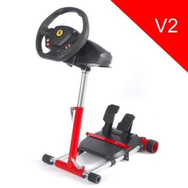 Wheel Stand Pro, stojan na volant a pedále pre Thrustmaster SPIDER, T80/ T100, T150, F458/ F430, červený