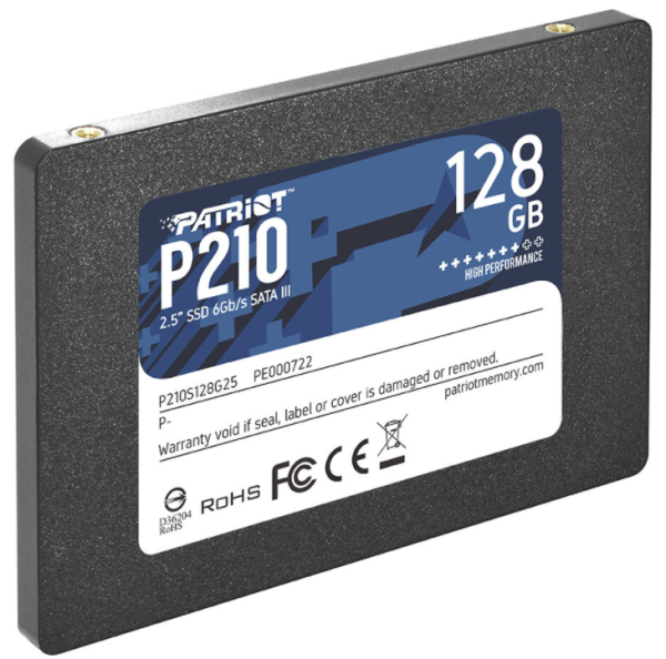 PATRIOT P210/ 128GB/ SSD/ 2.5"/ SATA/ 3R 