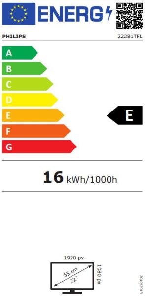 22" LED Philips 222B1TFL 