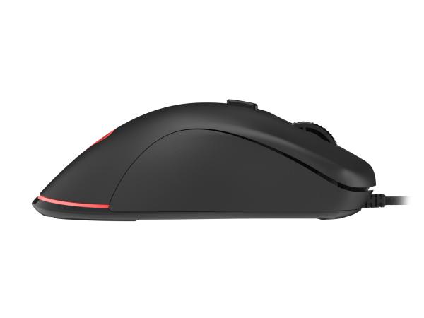 Genesis herná optická myš KRYPTON 200/ RGB/ 6400 DPI/ Herná/ Optická/ 6 000 DPI/ Drôtová USB/ Čierna 